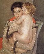The girl holding the baby, Mary Cassatt